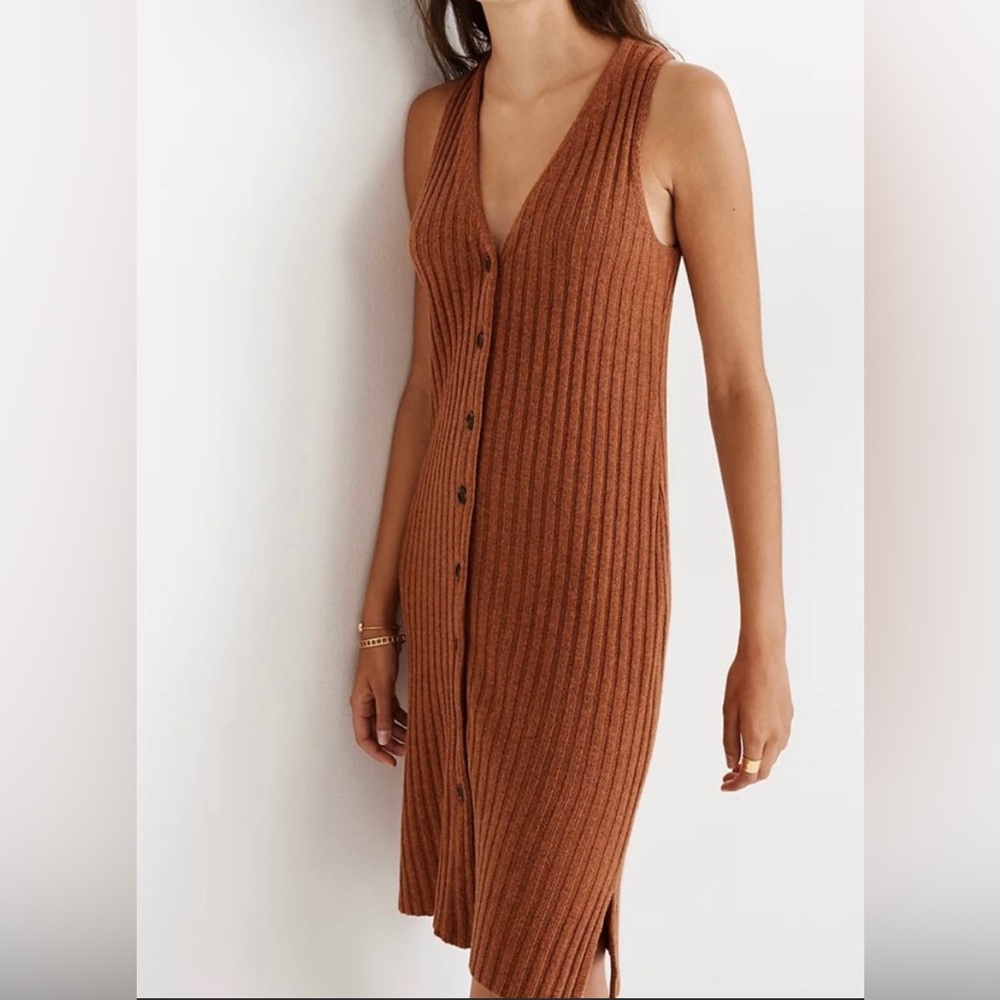 Madewell Button-up Sweater Dress